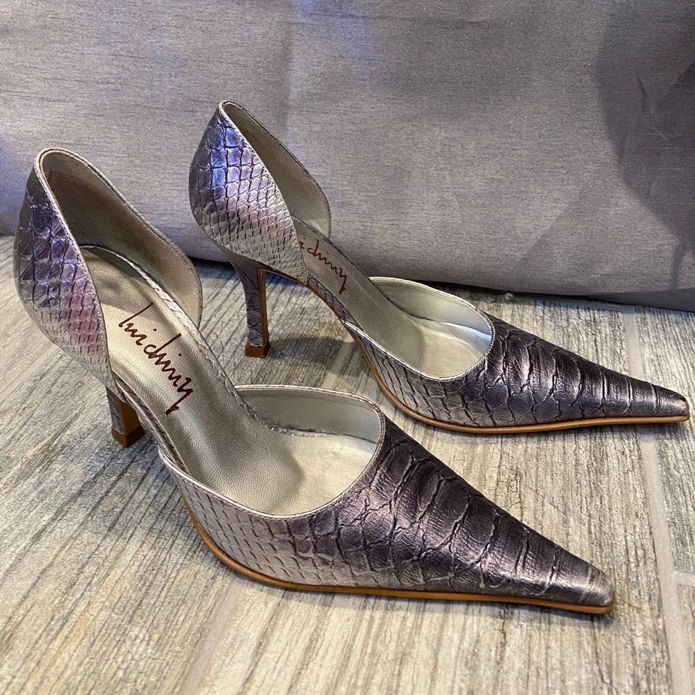 Silver Luichiny Heels